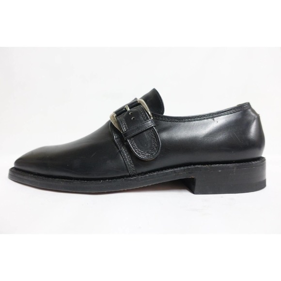 VTG JOHNSTON & MURPHY Aristocraft Men Monk Strap Loafers Sz 9 B/AA Black main image 10